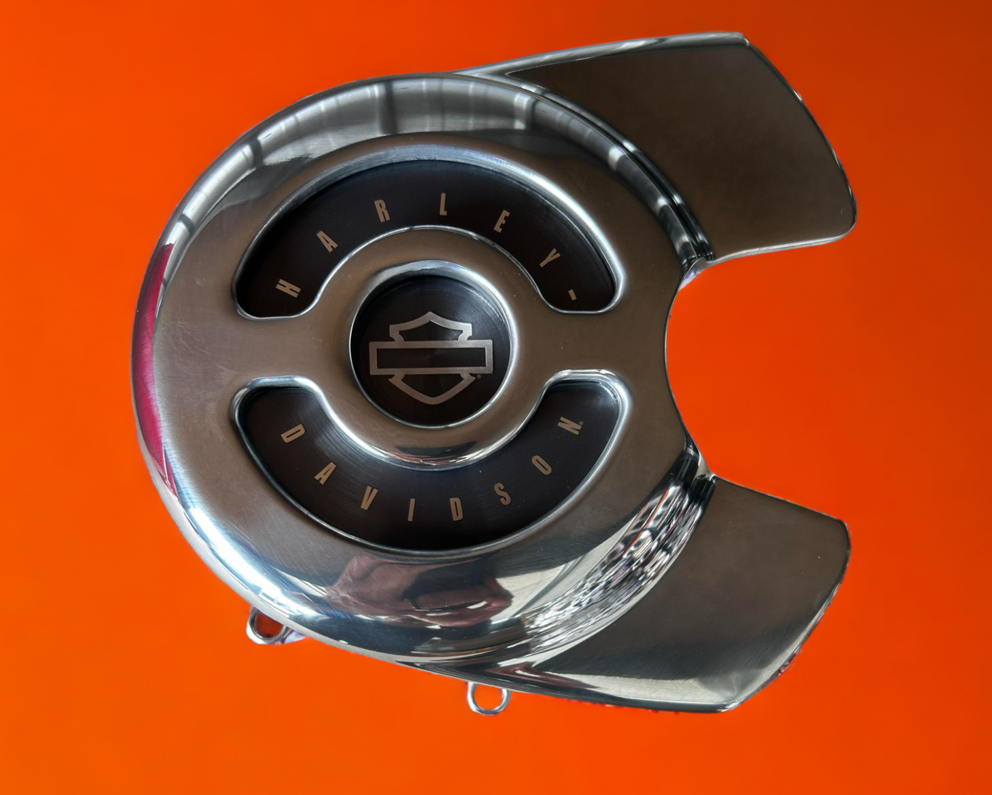 V Rod Front Pulley/Sprocket Cover, Polished