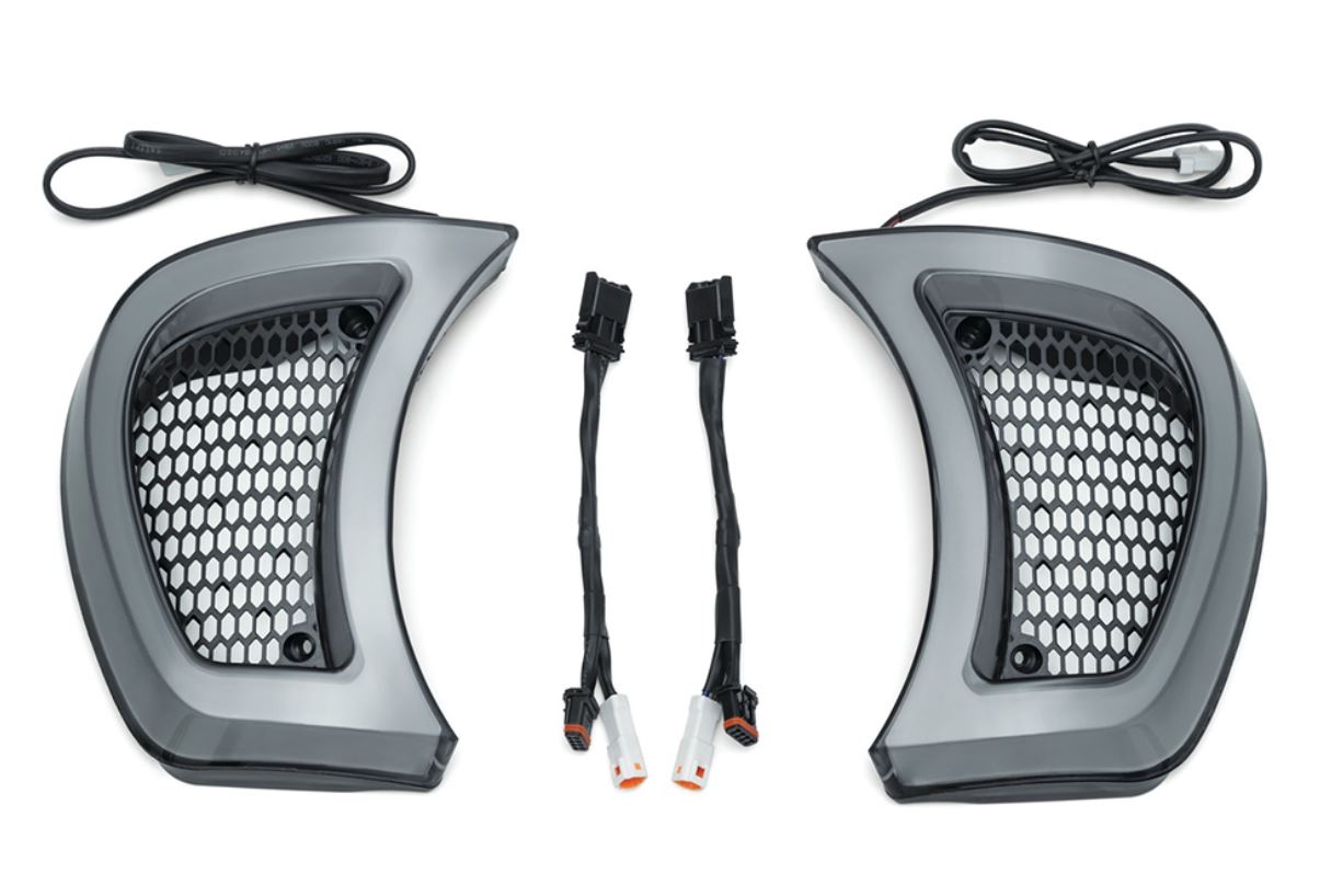 Road Glide Vent Grill Lights LED Trim Lights For Road Glides 2015-up