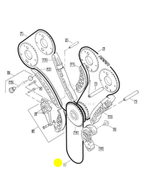 Vrod Chain Primary Camshaft Drive 17406-01KA
