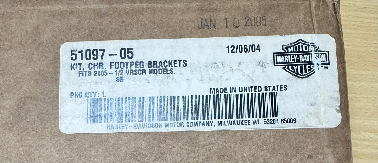 Vrod 51097-05 KIT-BRACKET,PSNGR FTPEG,CHRM/VRSCR