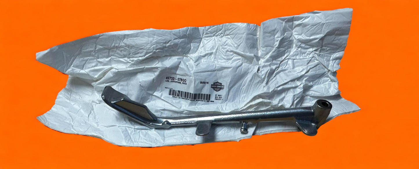 Vrod Jiffy/Side Stand (Silver) New Genuine Harley Part 49733-07BGO