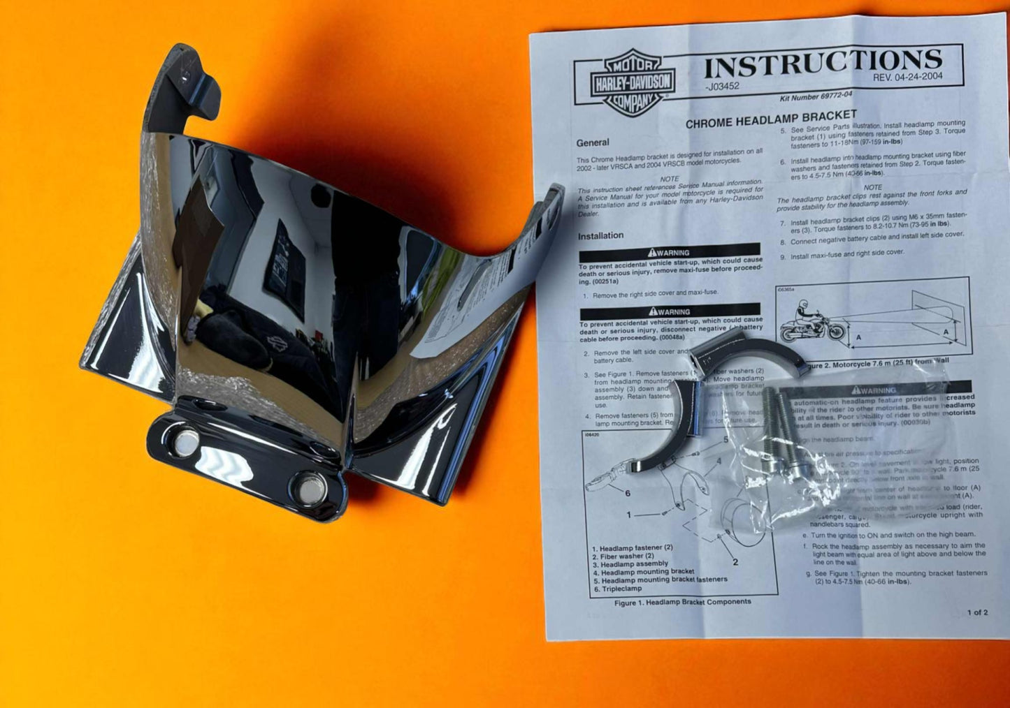 Headlight Cowl Chrome CVO Vrod New