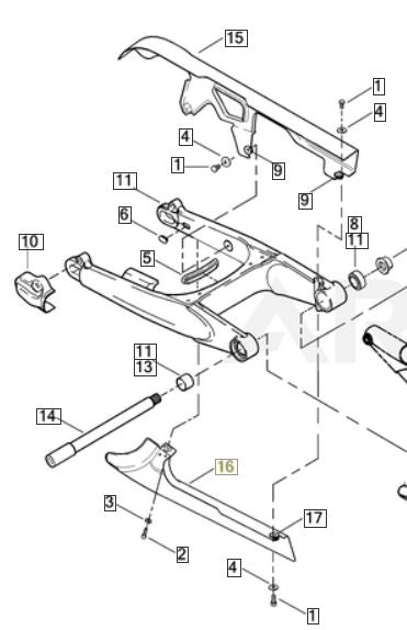 Screaming Eagle 06 Lower Belt Guard