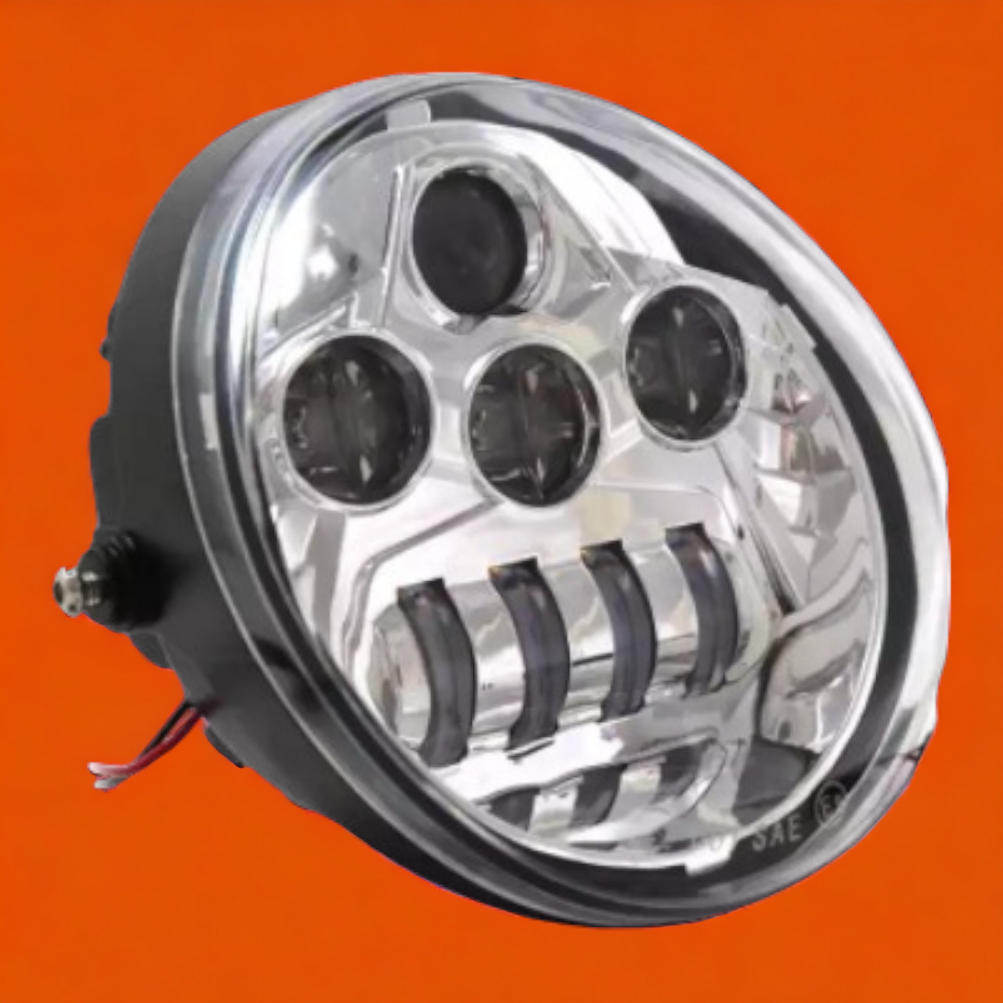 Headlight LED Black or Chrome Vrod