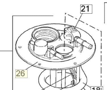 V Rod Fuel Pump Flange Assembly Genuine HD Vrod 75272-07
