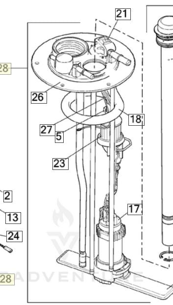 V rod Fuel Module Assembly