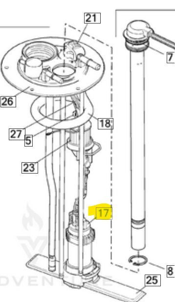 V Rod Fuel Pump Assembly Genuine HD 62109-07