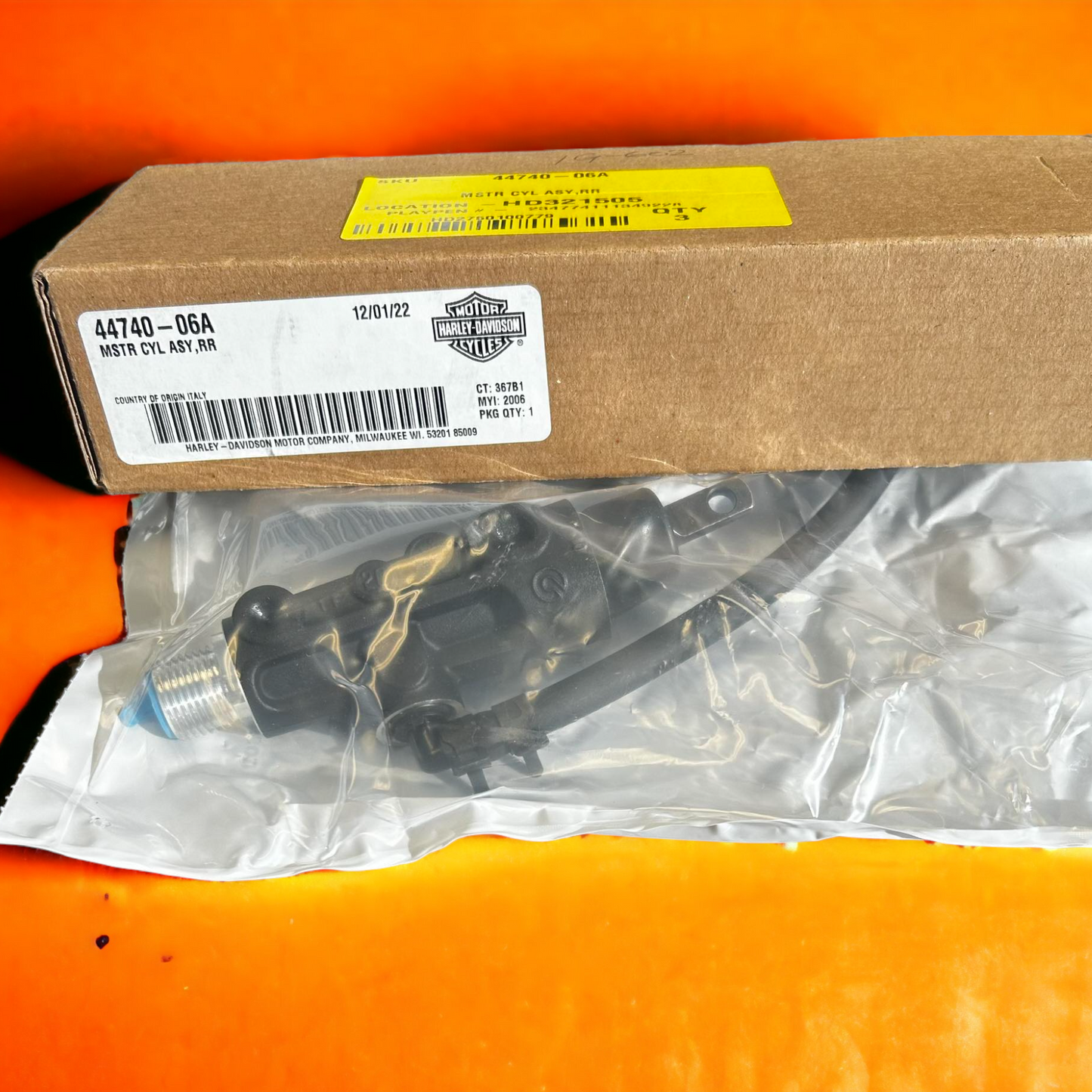Vrod Rear Brake Master Cylinder Ass Fitment 2009-17 Genuine Harley Part