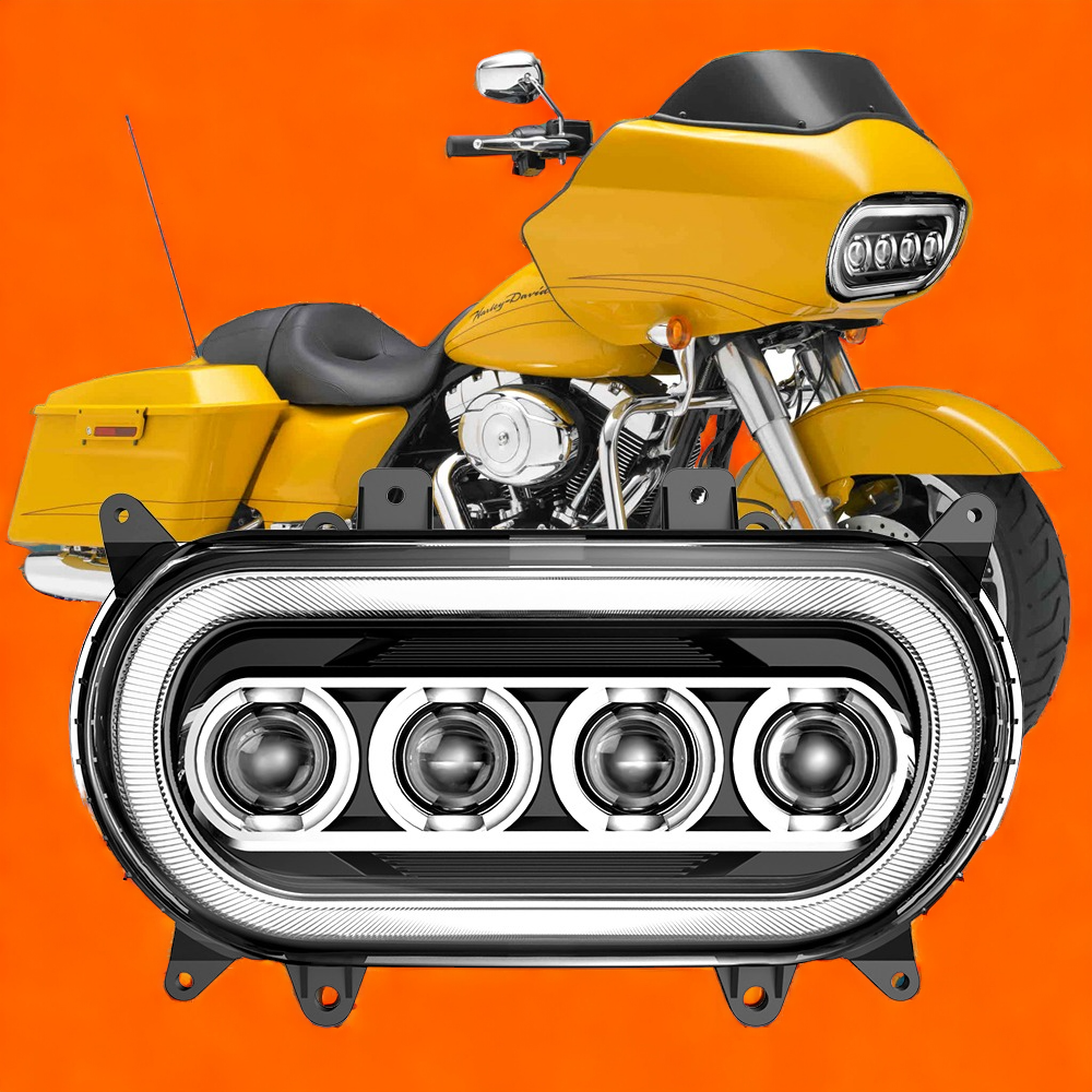 Road Glide Headlight 120W 1200+ Lumens