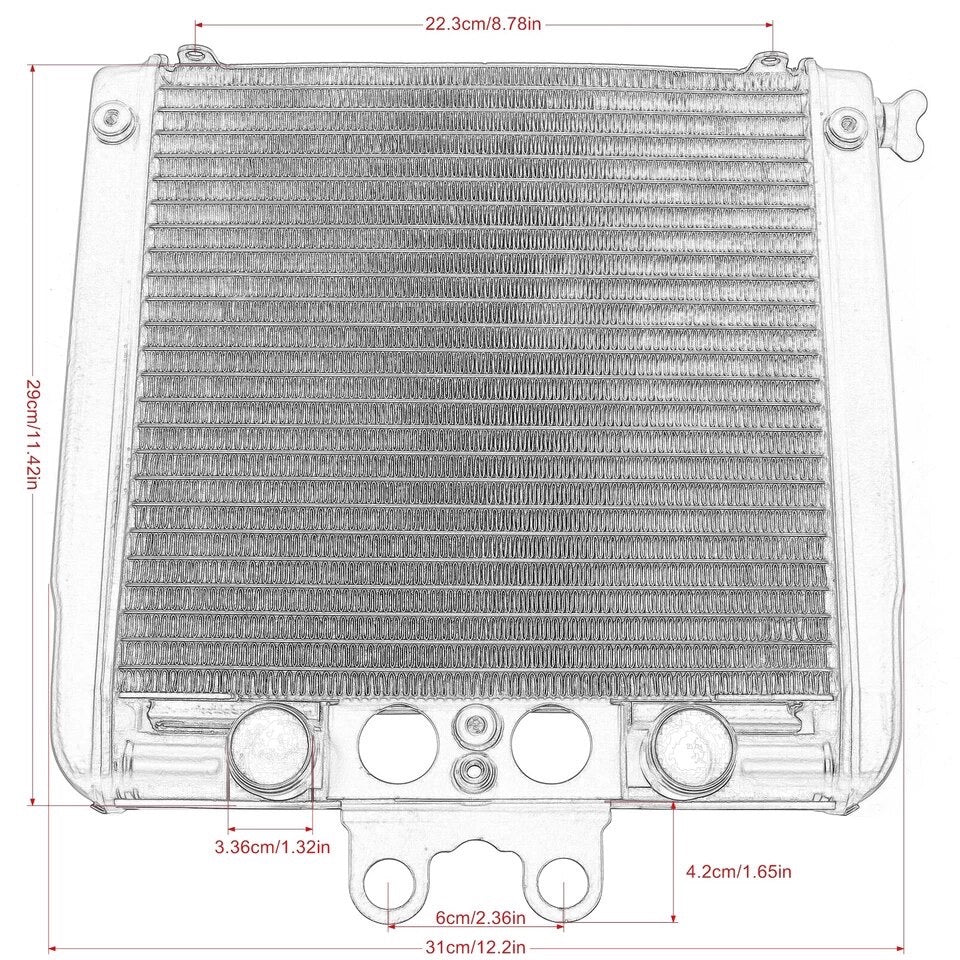 Vrod Aftermarket Radiator For V Rods 2004-2012