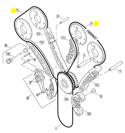 Vrod Chain Secondary Camshaft Drive 17407-01KA