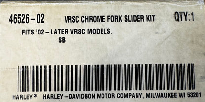 Genuine OEM Harley Davidson Chrome Fork Sliders Kit VRSC V-ROD 46526-02