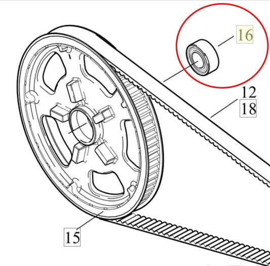 Vrod Rear Sprocket Bearing for Screaming Eagle Vrod HD Part #40670-06